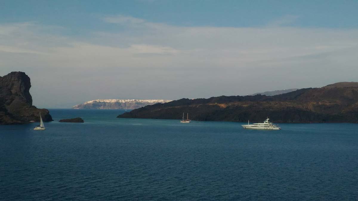 Dalla Caldera verso Santorini