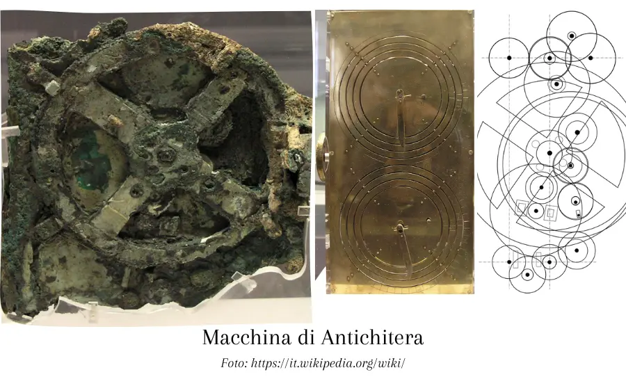 in-foto-tre-dettagli-della-macchina-di-antichitera-.l-ingranaggio-la-lastra-che-fa-vedere-le-fasi-lunari-e-un-disegno-del-meccanismo-si-trova-nel-museo-archeologico-di-atene