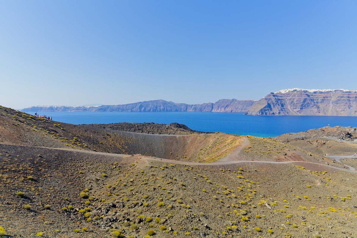 Caldera di Santorini il cratere Caldera di Santorini il cratere