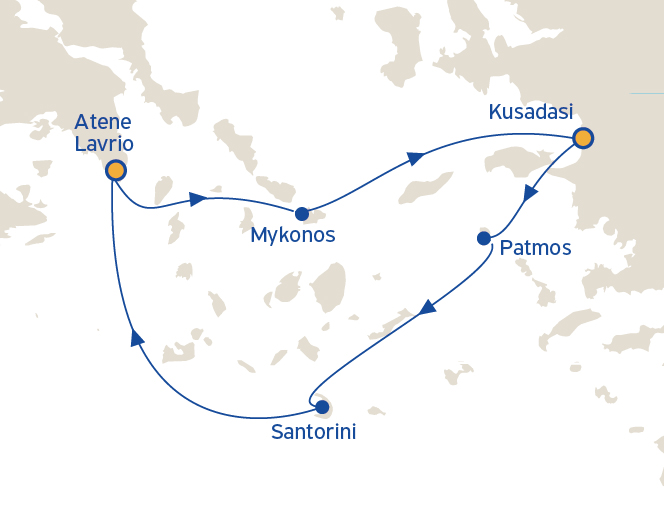 Crociera Egeo Iconico 3 notti Marzo e Novembre 2025