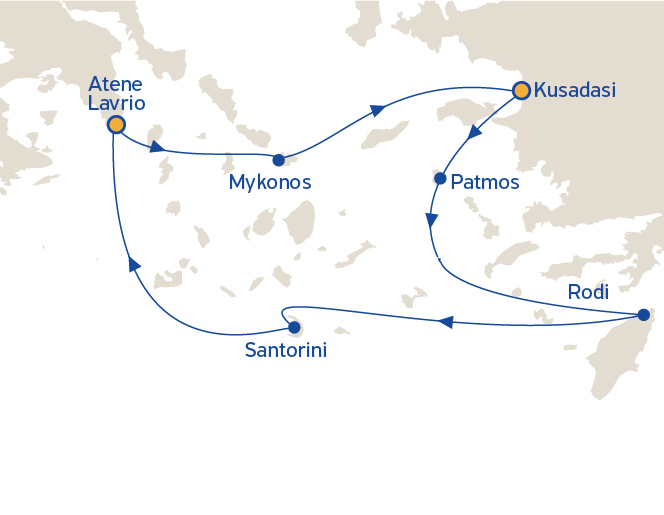 Crociera Egeo Iconico 4 notti Marzo e Novembre 2025