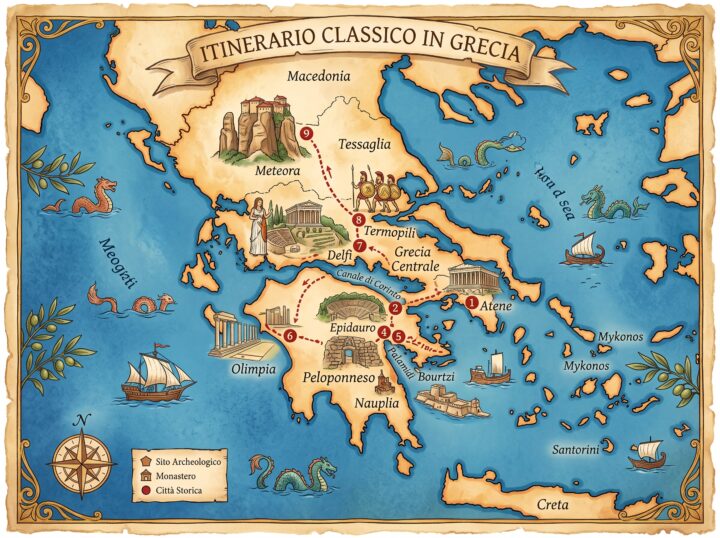 tour grecia mappa