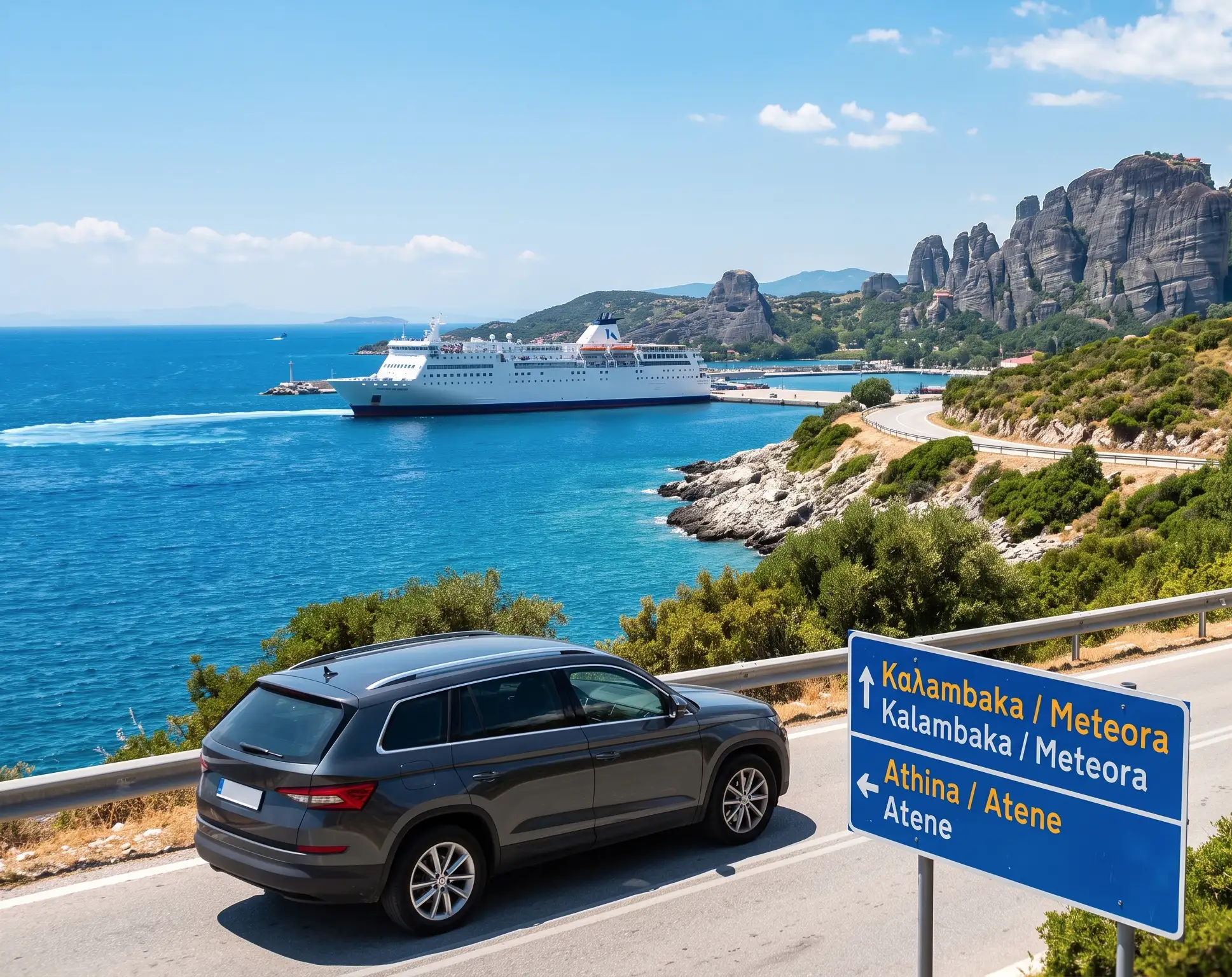 traghetto in grecia auto al seguito e tour grecia classica